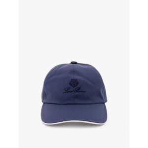 Loro Piana Men Hat With Embroidered Logo